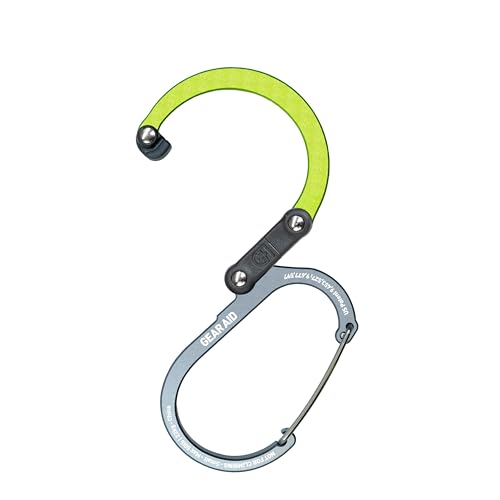 GEAR AID HEROCLIP Small Carabiner Gear Clip with 360° Swivel Hook - color: Nav Green, size: 1 Carabiner