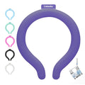 Neck Cooling Tube with Insulated Bag, Reusable PCM Ice Ring, Neck Cooler - color: Navy
