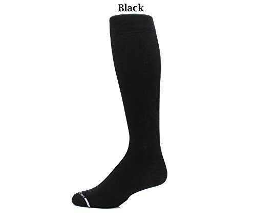 Dr. Motion 4 Pairs Compression Socks for Men, Knee High - color: Pack-black