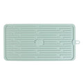 Dish Mat Silicone Dish Drying Mats Works For Drying Stemware Cocktail Glasses Silverware Pots Pans Knives and Dish Rack for Kitchen Counter Sink Bar Pads Easy to Clean (GD-LSD-01-green) - color: M+ (15.3" x 7.8") Green