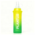 Soft Foldable Water Bottle, TPU, Collapsible Flask for Outdoor Sports, Without stand up ability, Gradient Blue and Pink, Yellow Green - color: yellow green