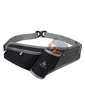 Fanny Pack with Water Bottle Holder, RFID Blocking Running Belt Bag - color: Black