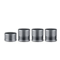 Adjustable Metal Microwave Riser, 1.7-2.9 Inch, Non-Slip, 4 Pack - color: Dark Gray