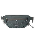 WATERFLY Small Fanny Pack RFID Blocking Travel Hiking Crossbody Waist Bag - color: Gray