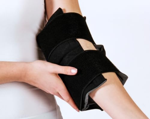 Cryopak Cold and Hot Therapy Wrap, Black, Latex-Free, Non-Toxic, for Back, Abdomen, Hip, Sports Injury Prevention, Recovery (Medium). kit Includes Flexible Gel Compress, Sleeve and Strap. - size: Medium
