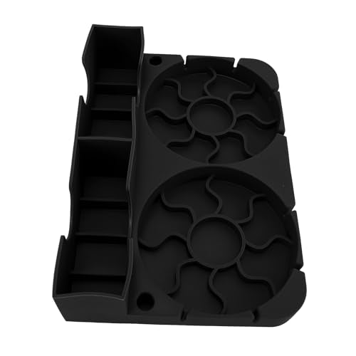Water Bottle Drying Rack Non Slip Base Silicone Bottle Dryer Stand for Home Office (Black) - color: Black