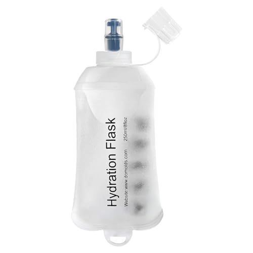 250ml Soft Flask Soft Water Bottle for Running, Hiking, Cycling and Climbing - White - color: 250ml, white