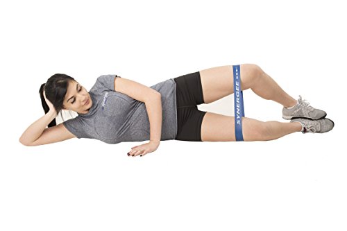 Synergee Mini Loop Bands – Resistance Bands for Home or Gym - color: e) Black 10 Pack