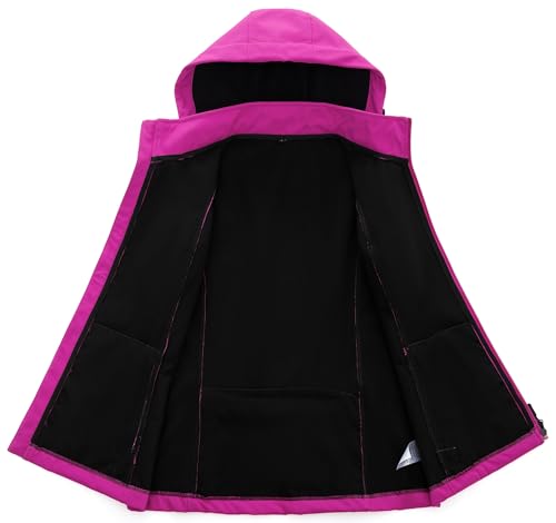 KVE Women's Windproof Waterproof Lightweight Softshell Vest - color: Purple, size: Small