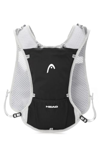 HEAD Running Hydration Vest for Men Women,Reflective Running Backpack with Adjustable Chest Strap for Marathon,Cycling Race, Jogging, Hiking, Trail
