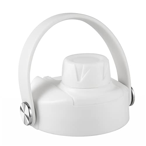 Lid for Hydro Flask 32 40 oz Wide Mouth, Replacement Lids Compatible with Hydro Flask Wide Mouth Water Bottle, Top Spout Lid with Handle, Wide Mouth Lid Chug Cap Accessories - color: White - 1 Pack