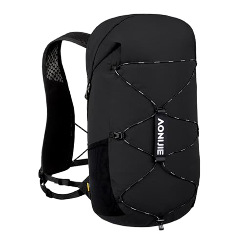 AONIJIE Large Hydration Backpack 22L Hiking Daypack Back Trail Running Hiking Pack Climbing Lightweight - color: Black