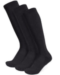 Viasox Black 3 Pack Compression Socks Women & Men, Circulation Support, 12-15mmHg Neuropathy, M - color: Black, size: Medium
