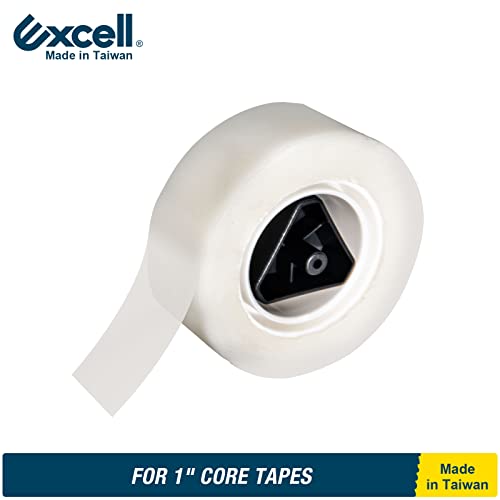Excell 115BK Mini Desktop Tape Dispenser, Lightweight, 3/4" Wide, 1" Core