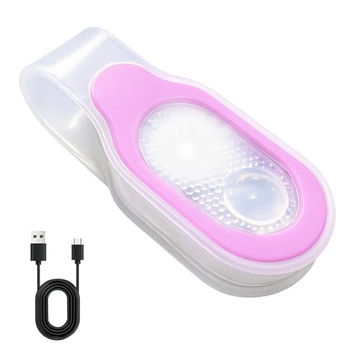 Nurse Night Light Hands Free LED Flashlight Clip on Flashlight for Walking - color: Pink