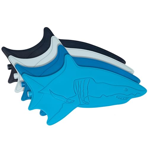 Wildkin Kids Ice Packs (4 Pack) – Slim, Reusable, Keeps Lunch Cool for School/Travel - Shark - color: Shark