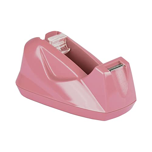 Acrimet Desktop Tape Dispenser, Premium, Non-Skid Base, Plastic, Pink - color: (Rose Color)