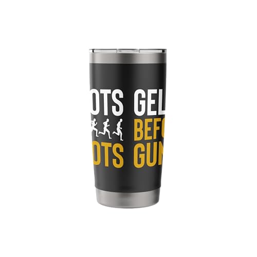 Gel Shots Before Gunshots Half Marathon 13.1 Runner Stainless Steel Insulated Tumbler