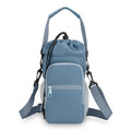 Water Bottle Holder with Removable Handle Strap 32 40oz Crossbody Insulated Water Bottle Carrier Sling Bag with Adjustable Strap and Phone Purse 5 Pockets for Walking Hiking Gym Travel - color: Blue