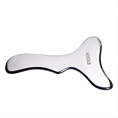 STICKON Guasha Tool Scraping Massage Tools Gua Sha Stainless Steel IASTM Tools Great Soft Tissue Mobilization Tool (STICKON-23) - style: STICKON-23