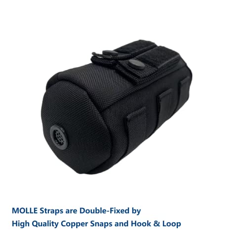 MOLLE Bottle Pouch Holder for Duty Belt Backpack Tactical/Sport Water Bottle Holster MK 9 OC Pepper Spray Carrier Nylon Carry Bag for Hiking Camping Fishing Climbing Hunting LE Police Patrol - color: Nylon Belt/MOLLE Clip