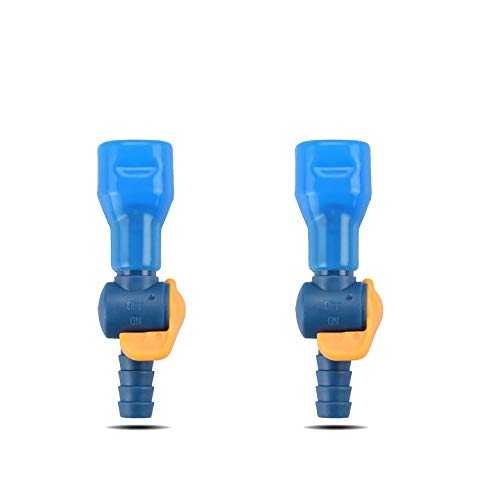 J.CARP ON-Off Switch Bite Valve Tube Nozzle Replacement for Hydration Pack Bladder - color: Straight, Pack of 2