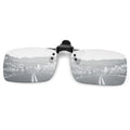 MEETSUN Polarized Clip On Sunglasses for Men Women, Fit Over Glasses - color: 1pack-silver Mirror Lens