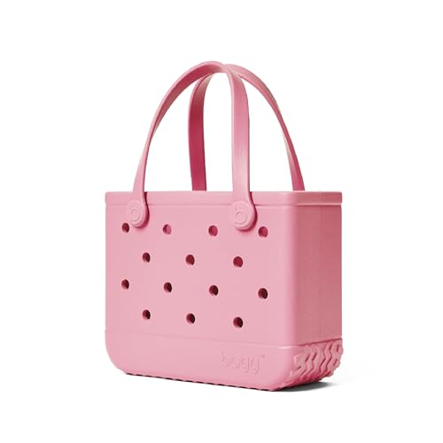 BOGG BAG Bitty Small Tote – 11” x 8.5” x 4.5” – Essential Bags for Beach, Pool, Boat, Sports, Tailgating, Cruise, Travel - color: Blowing Pink Bubbles