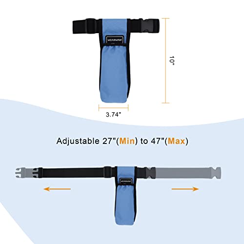 Massage Oil Holster, Adjustable and Durable Massage Holster, Bag only, Bottle not Included - color: Skyblue