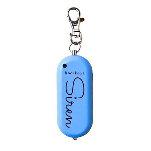 Knockout Siren - Periwinkle - Personal Security Alarm Keychain - Rechargeable - Easy to Use - Super Loud,130 DB, LED Flashlight, Emergency Safety Alarm for Women, Men, Children, Elderly - TSA Approved - color: Periwinkle