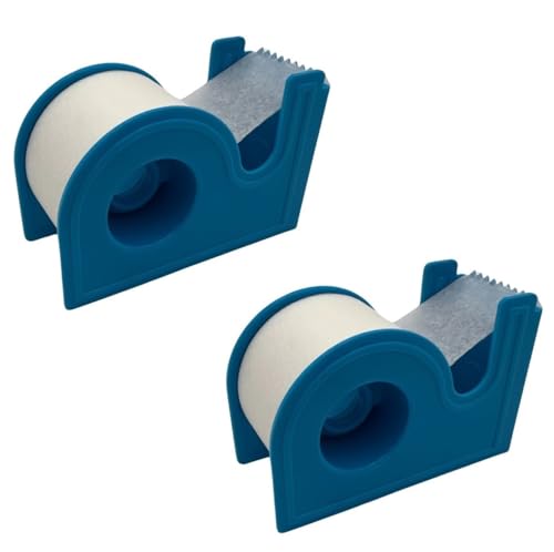 Microporous Medical Surgical Paper Tape 1" X 10 Yards with Dispenser (Pack of 2) - size: 1 Inch
