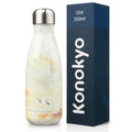 Konokyo 12 oz Insulated Stainless Steel Water Bottle, Marble Jade - color: Marble-Jade, size: 12 Ounces