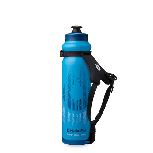 HydraPak Tempo Pro Handheld Running Squeeze Bottle (525ml, Blue) - color: Blue, style: 525ml