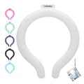 Neck Cooling Tube with Insulated Bag, Reusable PCM Ice Ring, Neck Cooler - color: White