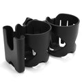 Accmor Stroller Cup Holder, Universal Cup Holder for Walker Wheelchair Bike Scooter, 360° Rotatable Stroller Cup Holder Attachment Walker Wheelchair Accessory - color: Double Cup Phone Holder-Black