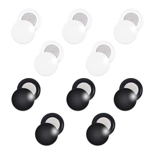 10 Pairs Magnetic Race Bib Clips - color: black + white