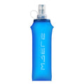 WRELS TPU Collapsible Soft Flask,Lightweight PBA Free Folding Running Water Bottles,Leakproof Durable Hydration Flask for Outdoors (500ml/16.9oz-Dark Blue) - color: 500ml/16.9oz-Dark Blue