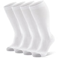 FITRELL Wide Calf Compression Socks for Women & Men - color: White*4-wide Calf, size: XX-Large