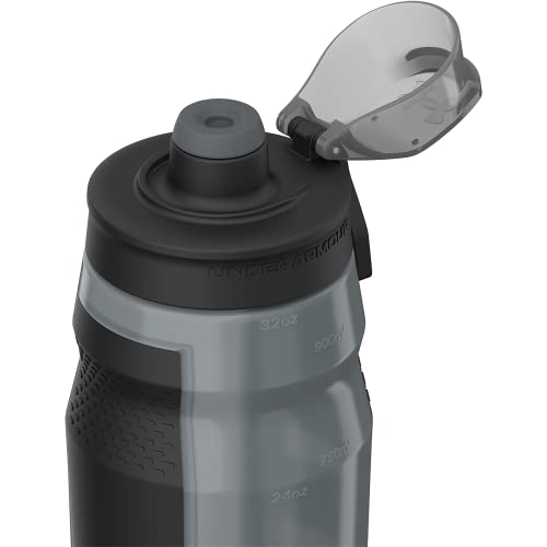 Under Armour 32oz Playmaker Squeeze Water Bottle - color: Pitch Grey