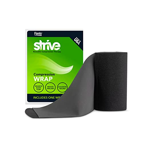 Strive Infrared Compression Therapy Wrap, 2.5" x 60", Adjustable, Black - color: Black, size: 2.5"x 60" Wrap