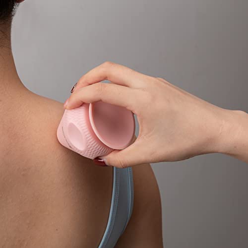 Solacium Mountable Massage Therapy Tool - Multi-Surface Suction Cup Wall Massage Tool for Sore Muscles, Myofascial Release, Stress Relief, Trigger Point and Deep Tissue Massage (Pink) - color: Pink