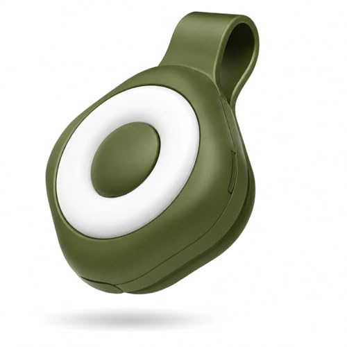Wearable Nurse Night Light for Night Shift, Rechargeable Magnetic Clip-on Badge Light, Bright Hands Free Nurse Essentials Flashlight, Safety Light in the Dark for Walking Running Outdoor Emergency - color: Olive Green