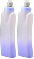 FlipBelt Portable Lightweight Running Water Bottle - color: Periwinkle, size: 11 Ounces (Pack of 2)