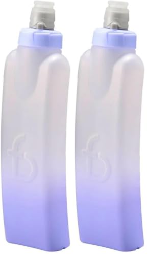 FlipBelt Portable Lightweight Running Water Bottle - color: Periwinkle, size: 11 Ounces (Pack of 2)