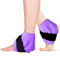 RelaxCoo 2 Pack Ankle Ice Pack Wrap, Reusable Gel Ice Pack for Foot Ankle Heel, Cold Compress Therapy for Pain Relief, Injuries, Achilles Tendonitis, Plantar Fasciitis, Sprains, Swelling - Purple - style: Purple 2 Pack