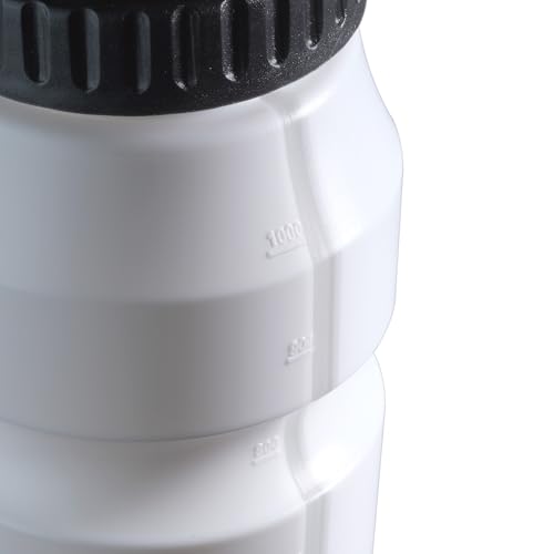 Cannon Sports 1 Liter Sports Water Bottle, 2 Lids, BPA-Free (White) - color: White