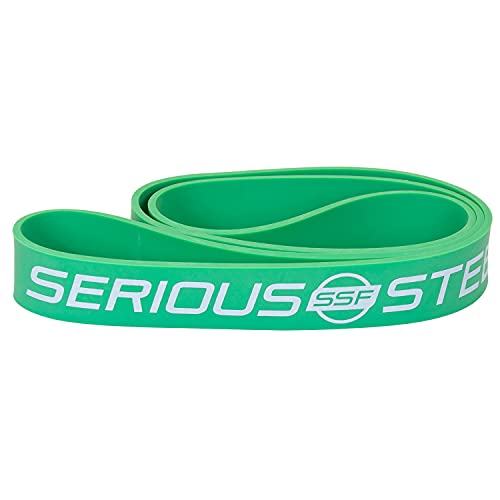 Serious Steel Fitness 32" Resistance Training Bands (Portable Exercise Band System Training Bands- Great for Individuals Under 5'10") - color: #4 Green (50-120 lbs.)