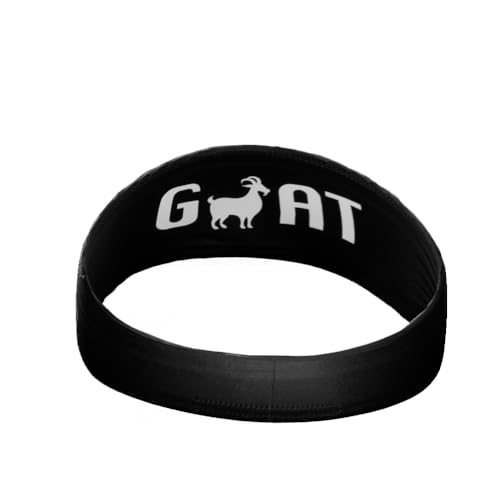 40+ Designs! Unisex Headband/Sweatband. Best for Sports, Fitness, Working Out, Yoga. Tapered Design - color: GOAT