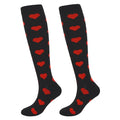 Junely Compression Socks for Women Knee High Funny Socks - color: A4-heart