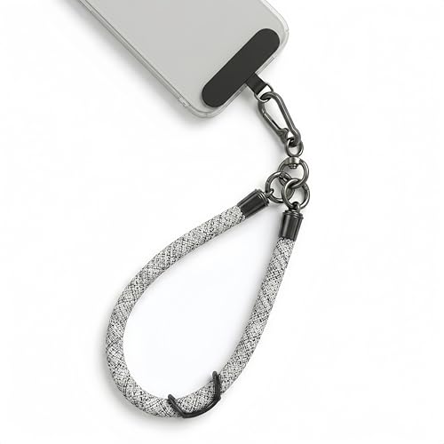 Phone Lanyard Wrist Strap Soft Rope Phone Strap Wrist Lanyard Heavy Duty - color: Camo White